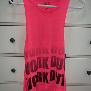 Hot Pink Workout Tank - M